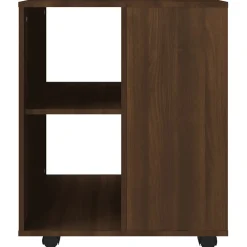 vidaXL Rolkast 60x53x72 cm bewerkt hout bruin eikenkleur