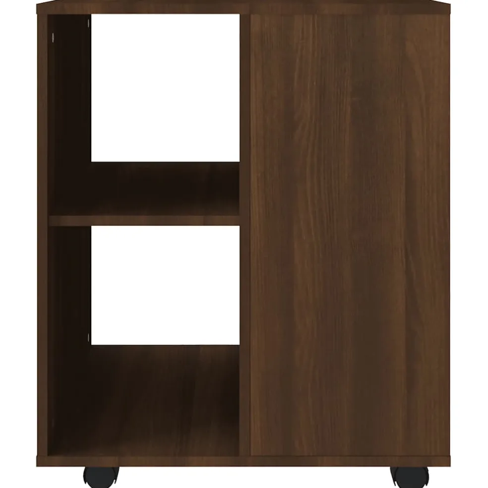 vidaXL Rolkast 60x53x72 cm bewerkt hout bruin eikenkleur