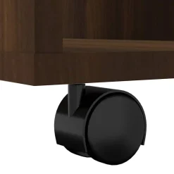 vidaXL Rolkast 60x53x72 cm bewerkt hout bruin eikenkleur