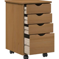vidaXL Rolling Kast MOSS HoningBruin 34 x 39 x 56 cm