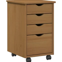 vidaXL Rolling Kast MOSS HoningBruin 34 x 39 x 56 cm