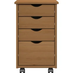 vidaXL Rolling Kast MOSS HoningBruin 34 x 39 x 56 cm