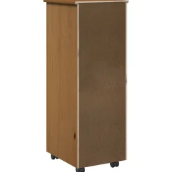 vidaXL Rolling Kast 34 x 39 x 93,5 cm Massief Vurenhout Honingbruin