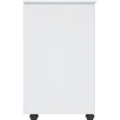 vidaXL Rolling Kast 34 x 39 x 65,5 cm Massief Vurenhout Wit