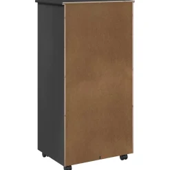 vidaXL Rolling Kast 53 x 39 x 103 cm Massief Vurenhout Grijs