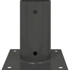 vidaXL Ronde grondanker 4 st Antraciet 15 x 15 x 15 cm Metaal
