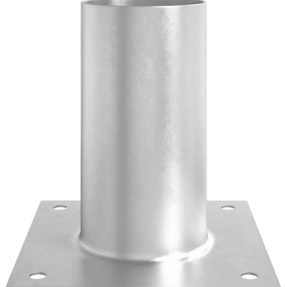 vidaXL Ronde grondanker 4 st zilver 15 x 15 x 15 cm Metaal