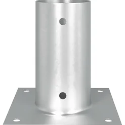 vidaXL Ronde grondanker 4 st zilver 15 x 15 x 15 cm Metaal