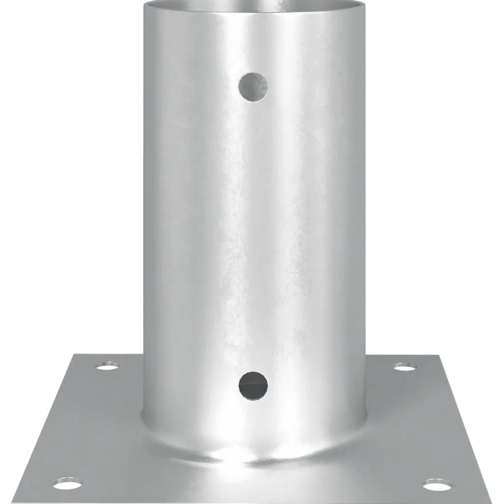 vidaXL Ronde grondanker 4 st zilver 15 x 15 x 15 cm Metaal
