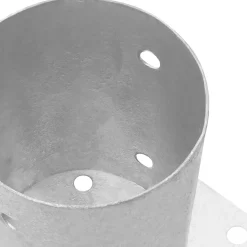 vidaXL Ronde grondanker 4 st zilver 15 x 15 x 15 cm Metaal