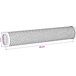 vidaxl Rookbuis 2 st Ø 5 x 30 cm Roestvrij staal 304 zilver