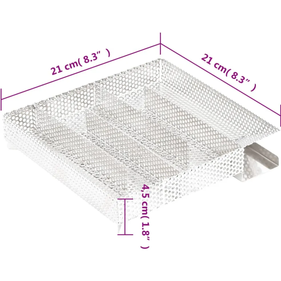 vidaXL Rookgenerator koud 5-kamers 21 cm roestvrij staal