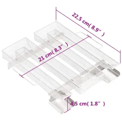 vidaXL Rookgenerator koud 4-zijdig 22,5 cm roestvrij staal