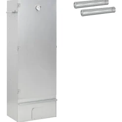 vidaXL Rookoven 3 st 44,5 x 29 x 110 cm Verzinkt staal zilver