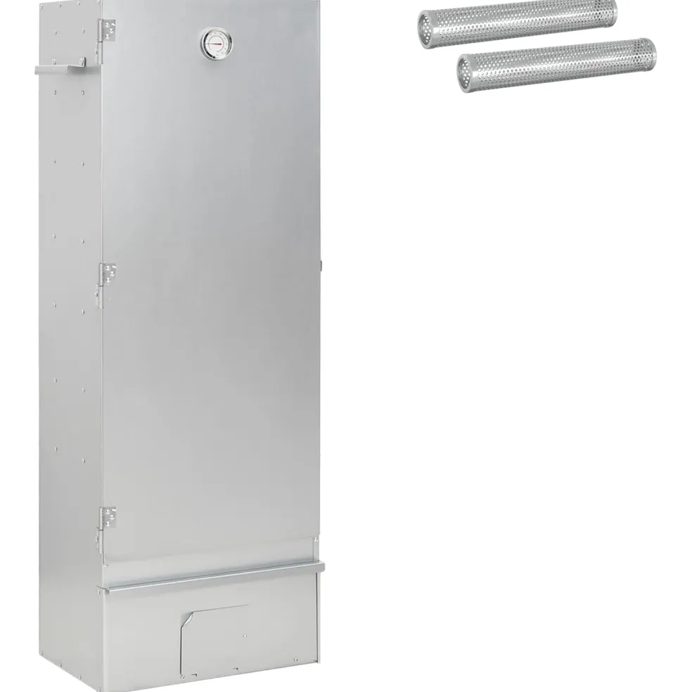 vidaXL Rookoven 3 st 44,5 x 29 x 110 cm Verzinkt staal zilver