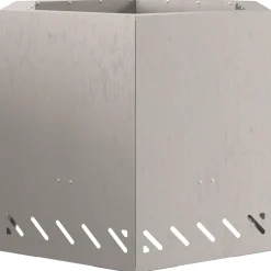 vidaXL Rookvrije vuurkom Roestkleurig 58 x 58 x 51 cm weervast staal