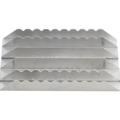 vidaXL Roskammen 3 st aluminium zilverkleurig