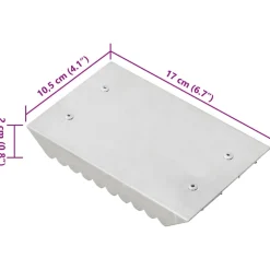 vidaXL Roskammen 3 st aluminium zilverkleurig