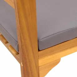 vidaXL Rozenbank 157 x 46 x 82,5 cm Massief Acaciahout Crèmewit