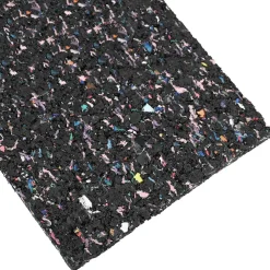 vidaXL Rubbergranulaatrol Zwart 200 x 5 x 0,3 cm Rubber