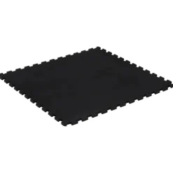 vidaXL Rubbertegel 12 mm 100x100 cm zwart