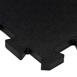 vidaXL Rubbertegels 16 st 16 mm 30x30 cm zwart