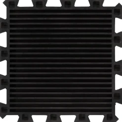 vidaXL Rubbertegels 16 st 16 mm 30x30 cm zwart