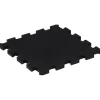 vidaXL Rubbertegels 9 st 16 mm 30x30 cm zwart