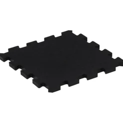 vidaXL Rubbertegels 9 st 16 mm 30x30 cm zwart