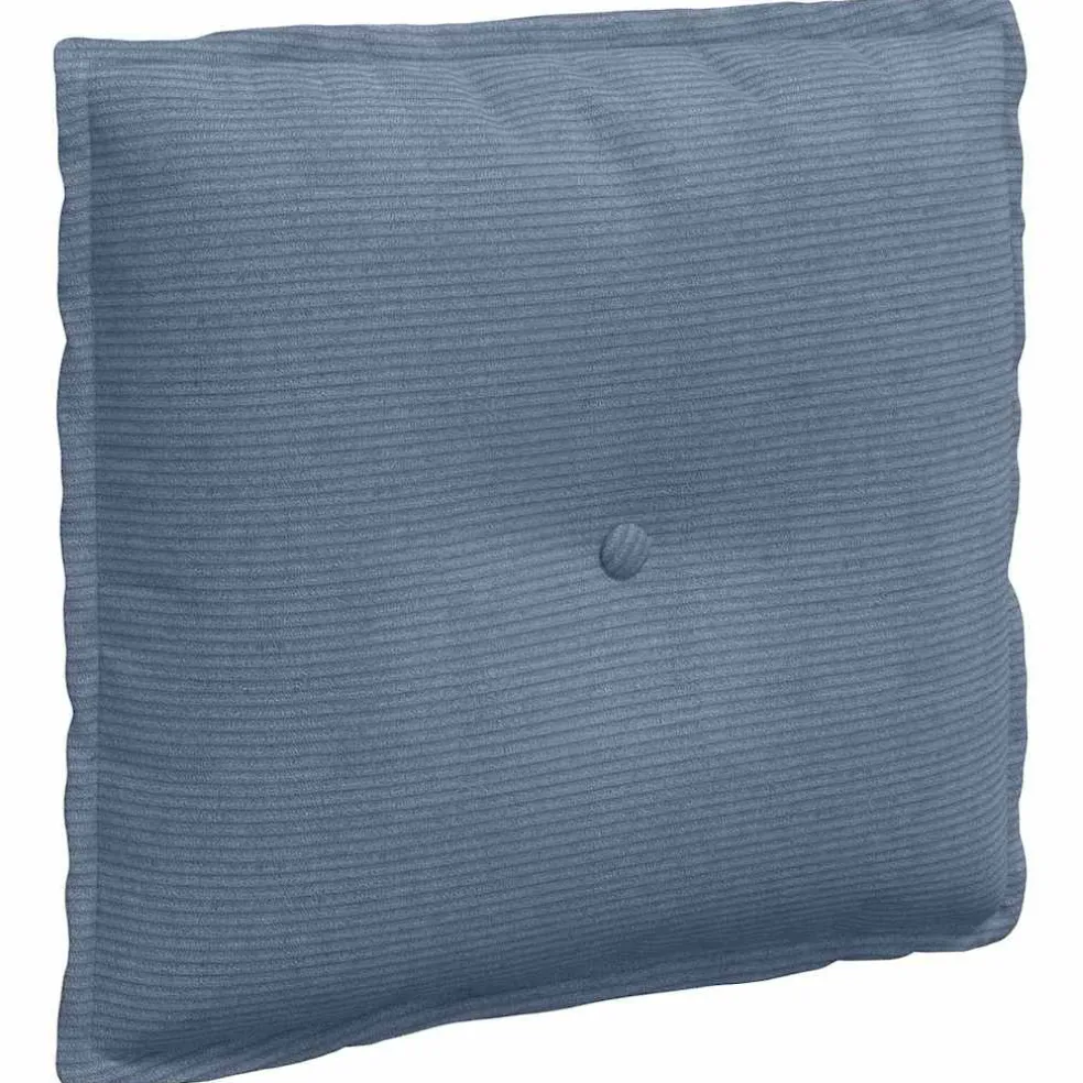 vidaXL Rugkussen Blauw 50 x 45 cm Katoen Stof