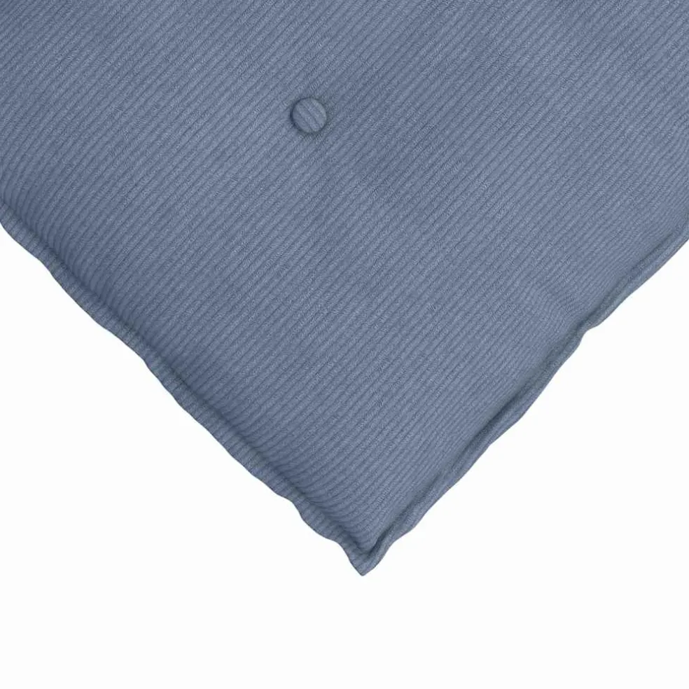 vidaXL Rugkussen Blauw 50 x 45 cm Katoen Stof
