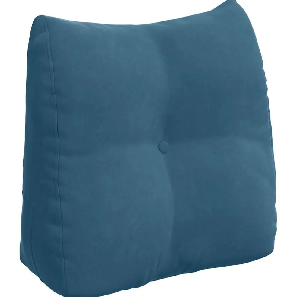 vidaXL Rugkussen Blauw 45 x 24 x 50 cm Fluweel