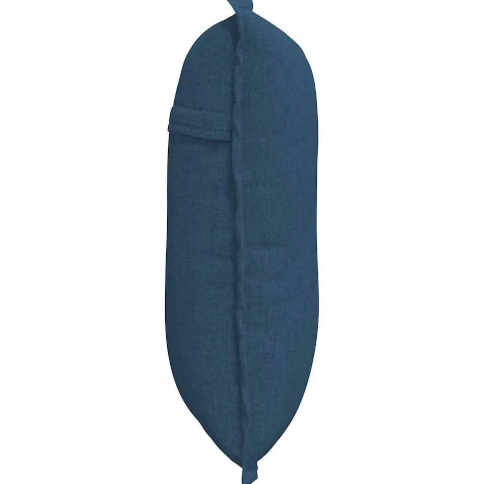 vidaXL Rugkussen Blauw 50 x 19 x 45 cm Stof