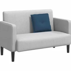 vidaXL Rugkussen Blauw 50 x 19 x 45 cm Stof
