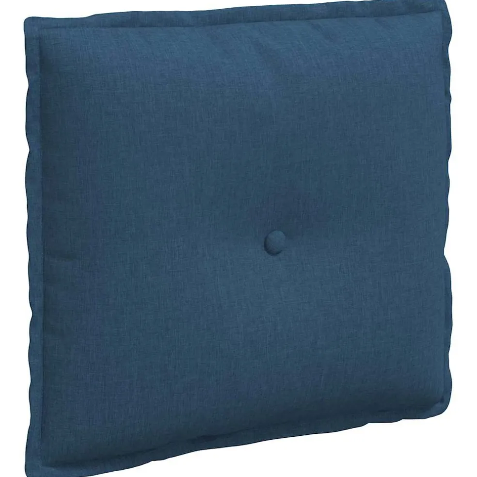 vidaXL Rugkussen Blauw 50 x 19 x 45 cm Stof