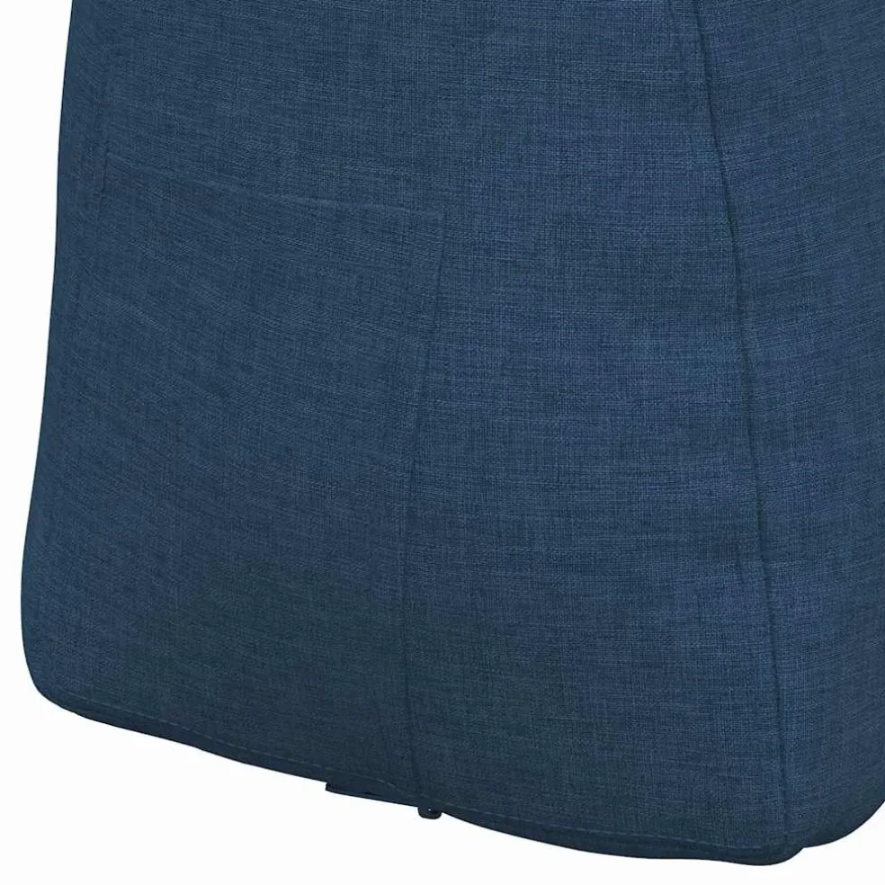vidaXL Rugkussen Blauw 45 x 24 x 50 cm Stof