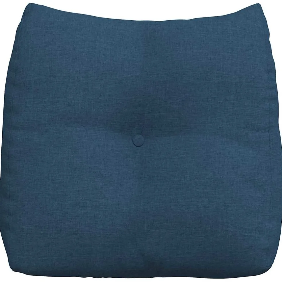 vidaXL Rugkussen Blauw 45 x 24 x 50 cm Stof