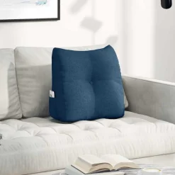 vidaXL Rugkussen Blauw 45 x 24 x 50 cm Stof