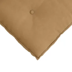 vidaXL Rugkussen Bruin 50 x 45 cm Katoen Stof