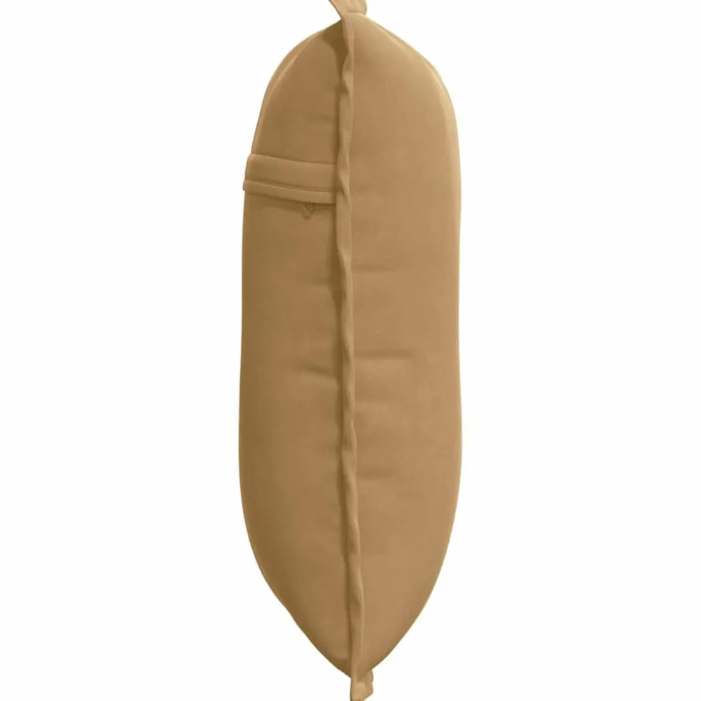 vidaXL Rugkussen Bruin 50 x 45 cm Katoen Stof