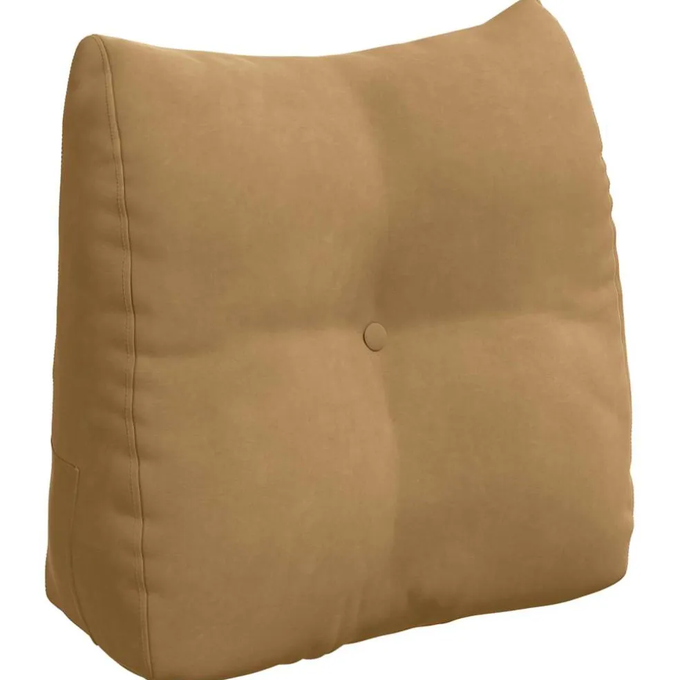 vidaXL Rugkussen Bruin 45 x 24 x 50 cm Fluweel