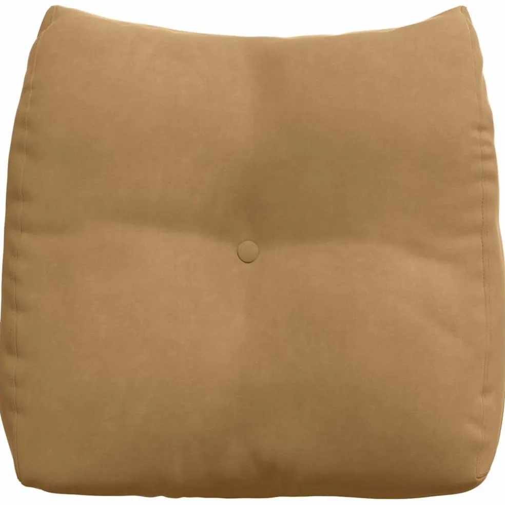vidaXL Rugkussen Bruin 45 x 24 x 50 cm Fluweel
