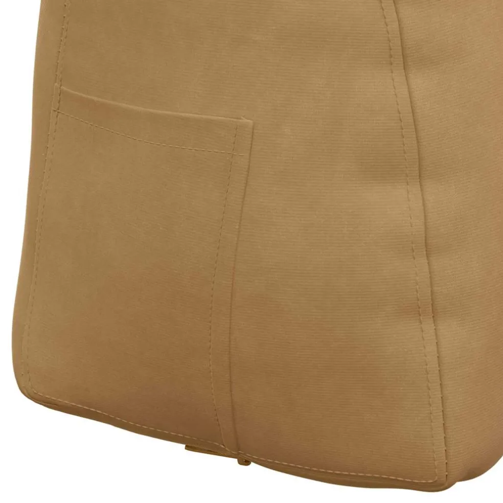 vidaXL Rugkussen Bruin 45 x 24 x 50 cm Fluweel