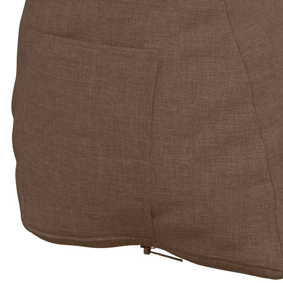 vidaXL Rugkussen Bruin 45 x 20 x 35 cm Stof