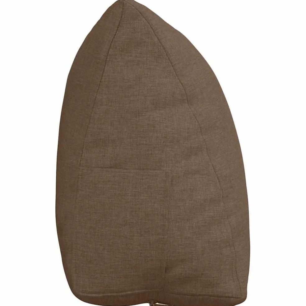 vidaXL Rugkussen Bruin 45 x 20 x 35 cm Stof