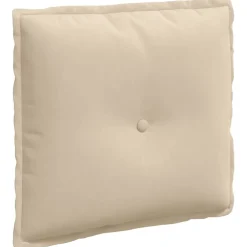 vidaXL Rugkussen Crèmekleurig 50 x 45 cm Microvezel Stof