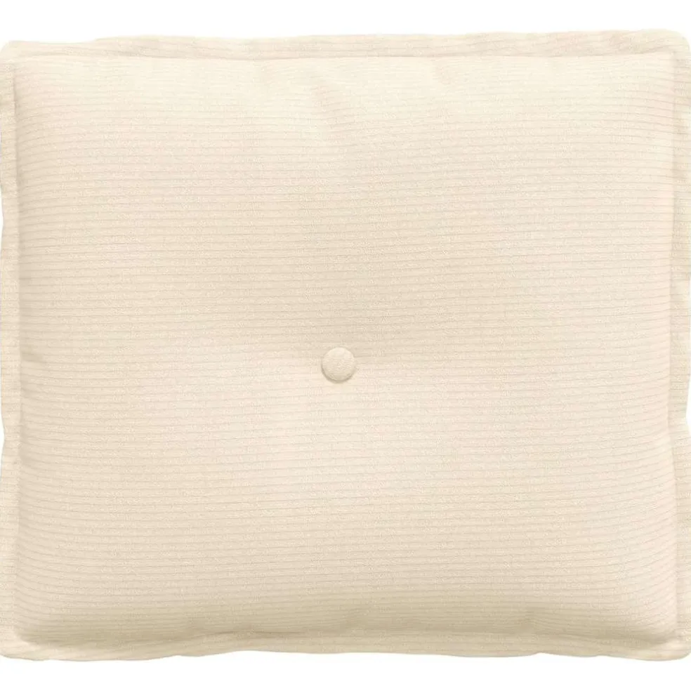 vidaXL Rugkussen Crèmekleurig 50 x 45 cm Katoen Stof