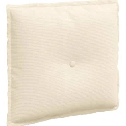 vidaXL Rugkussen Crèmekleurig 50 x 45 cm Katoen Stof