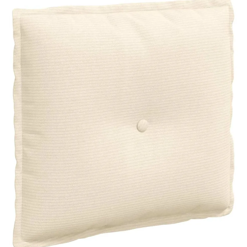 vidaXL Rugkussen Crèmekleurig 50 x 45 cm Katoen Stof
