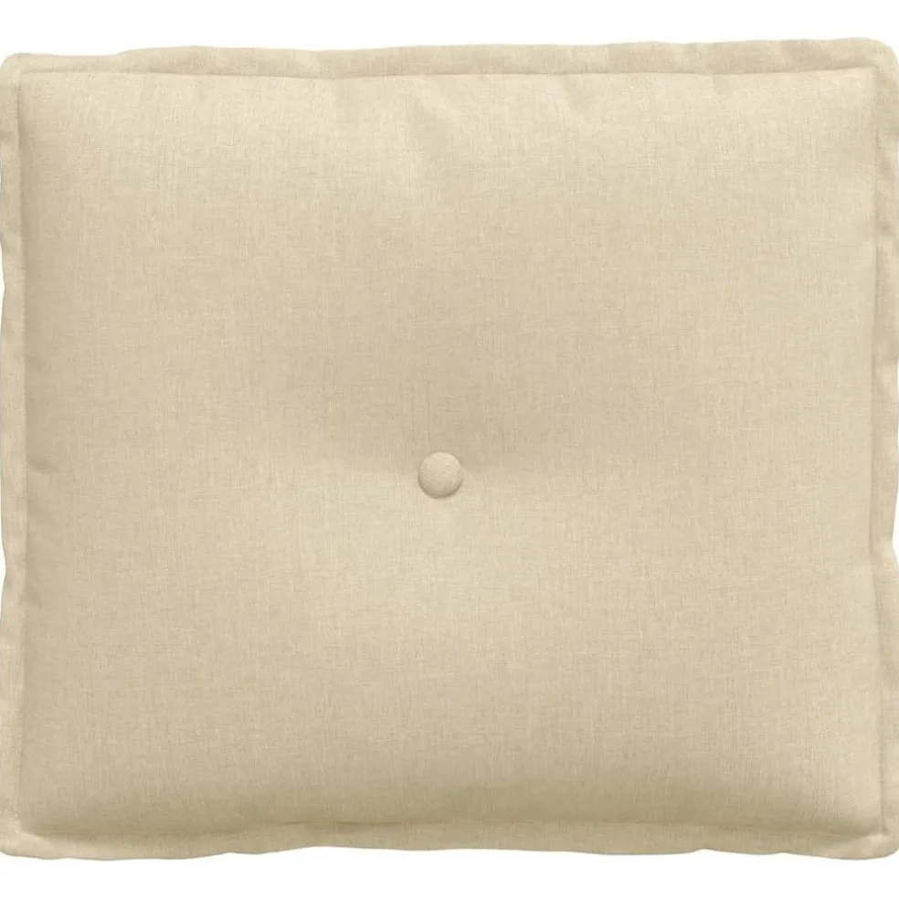 vidaXL Rugkussen Crème 50 x 19 x 45 cm Stof